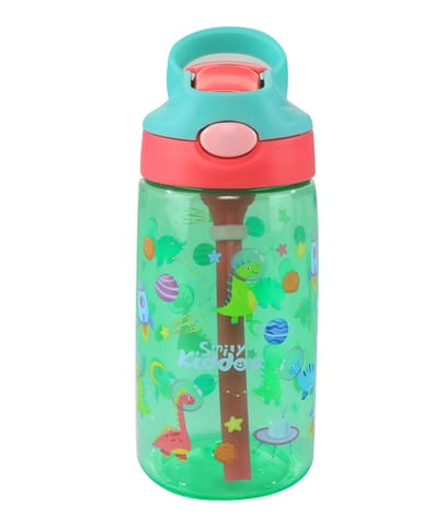 Smily Kiddos Sipper Bottle Dino Theme Green - 450 ml