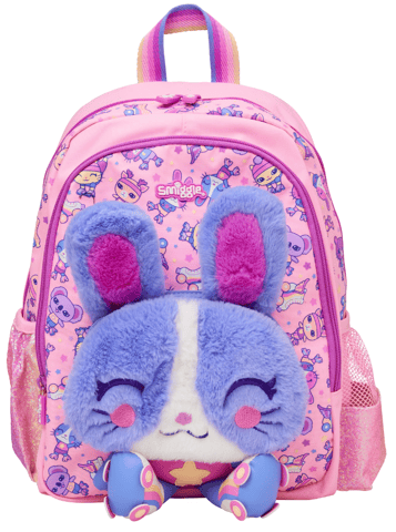 Smiggle Movin' Junior Character Backpack - Bunny