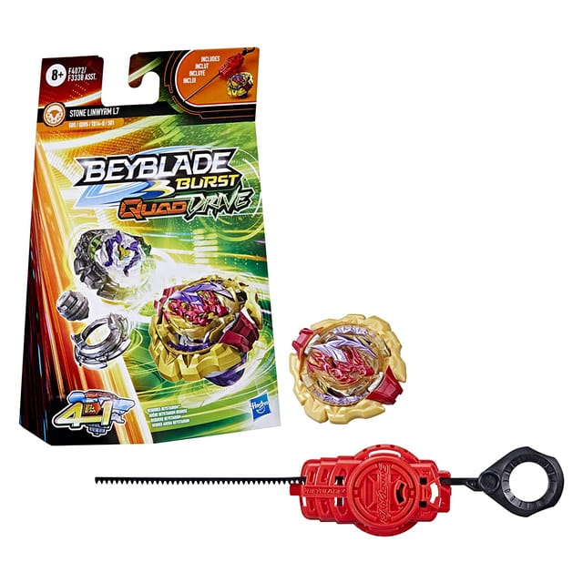 Beyblade Burst QuadDrive Stone Linwyrm L7 Spinning Top Starter Pack