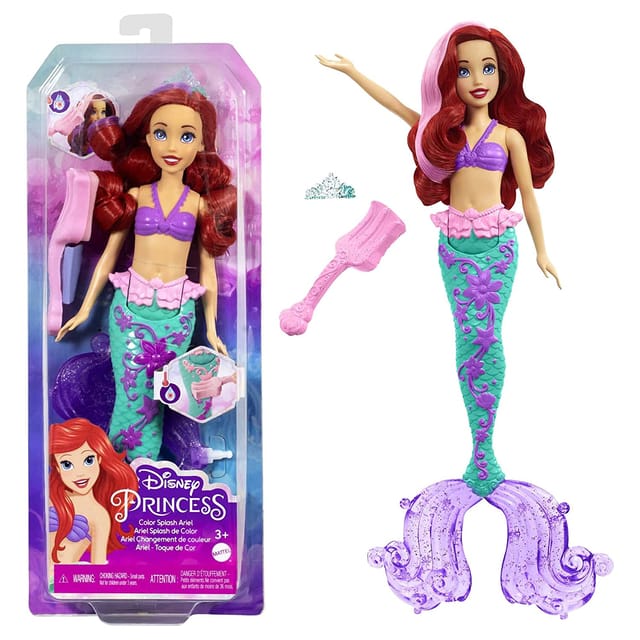 Disney Princess Ariel Mermaid Color Splash Doll