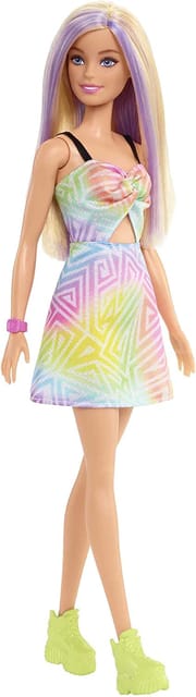 Barbie Fashionistas Doll Purple Hair Streaks, Romper Dress