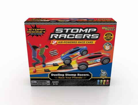 Winmagic Stomp Rocket Original Stomp Racers Dueling Car Launcher