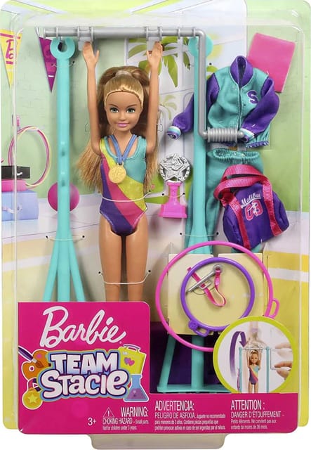 Barbie Team Stacie Doll And Gymnastics Playset