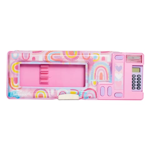 Smiggle Pop Out Pencil Case Calculator Pink