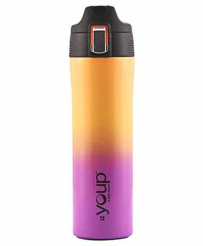 Youp Lexus Thermo Steel Bottle 600ml - Yellow and Pink