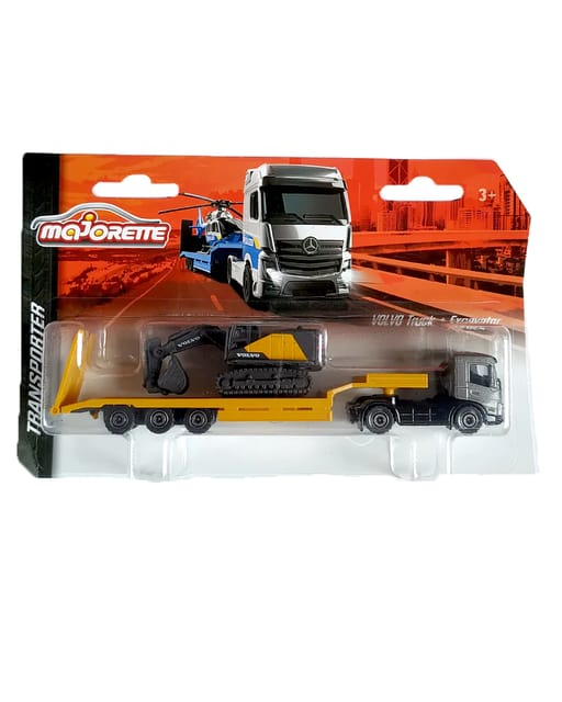 Majorette Volvo Truck + Excavator