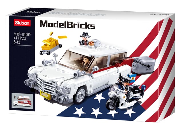 Sluban Building Blocks - American Robbers Car