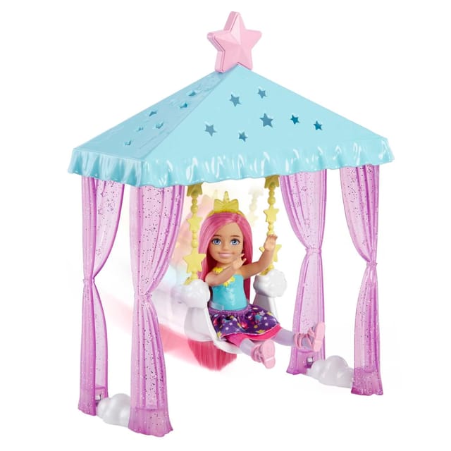 Barbie Chelsea Doll Nurturing Fantasy Playset And Pet Kitten