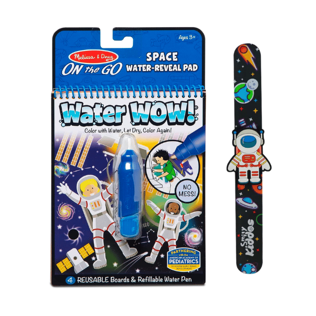 Melissa & Doug Water Wow Space And Smily Kiddos Fancy Slap band Space Astronaut