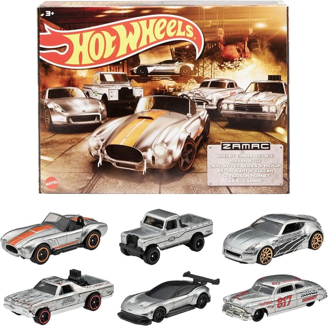 Hot Wheels Zamac 6 Cars Set