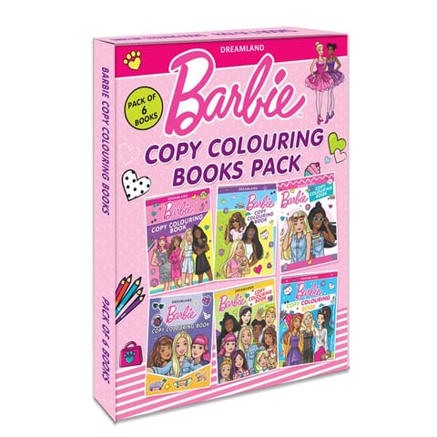 Barbie Copy Colouring Books Pack (A Pack of 6 Books)