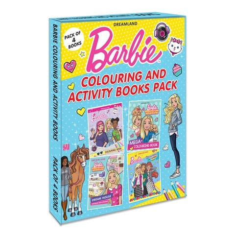 Barbie Colouring and Activity Books Pack (A Pack of 4 Books)