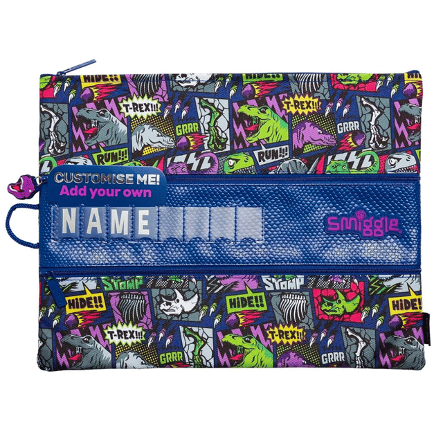 Smiggle T-Rex A4 Id Pencil Case