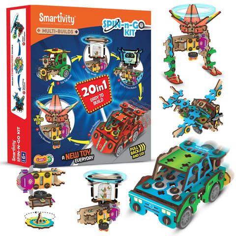 Smartivity Multi-Builds Spin N Go Kit