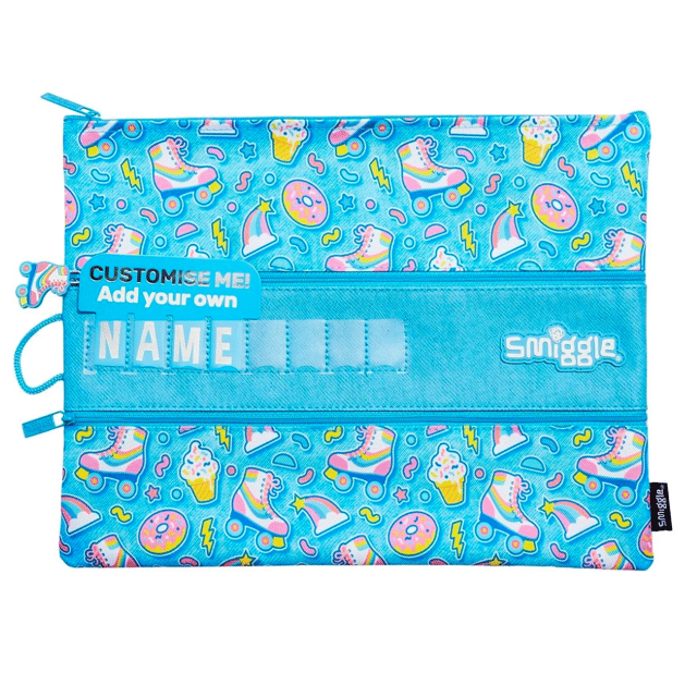 Smiggle A4 Id Pencil Case Blue