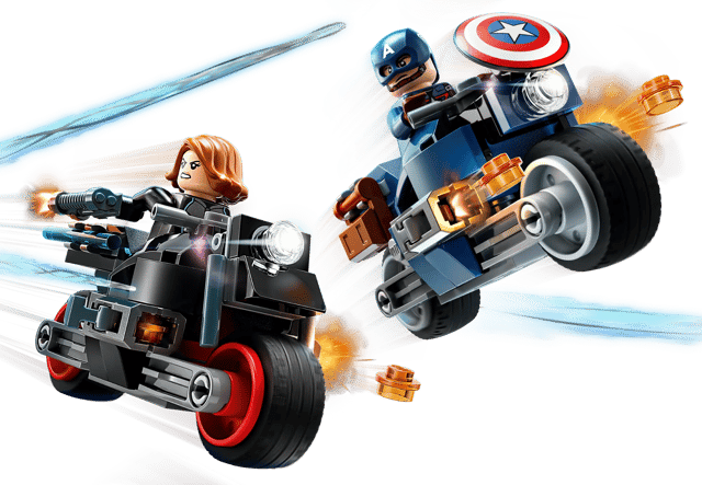 Lego Marvel Black Widow & Captain America Motorcycles