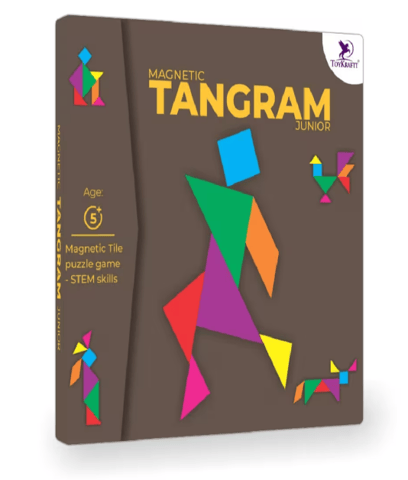 Toykraft Magnetic Tangram Junior - Magnetic Tile Puzzle Game