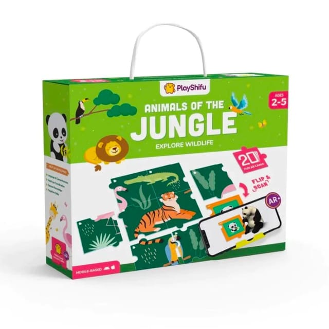 PlayShifu Animals Of The Jungle Puzzle AR Flashcards
