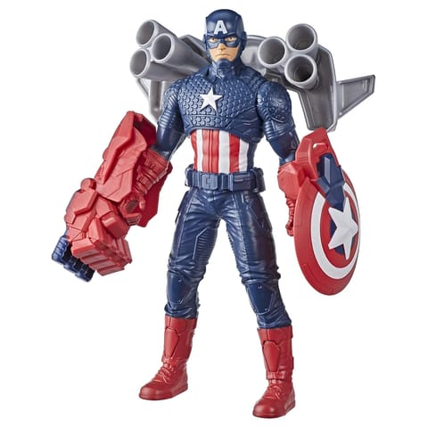 Hasbro Marvel 9.5-inch Scale Super Heroes and Villains Action Figure Toy Captain America And 3 Accessories