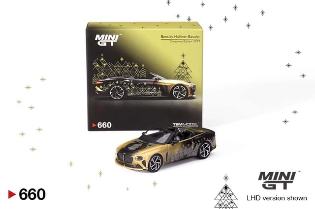 Mini GT Bentley Mulliner Bacalar 2023 Christmas Edition