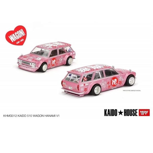 Mini GT Datsun 510 Wagon Hanami V1 Pink