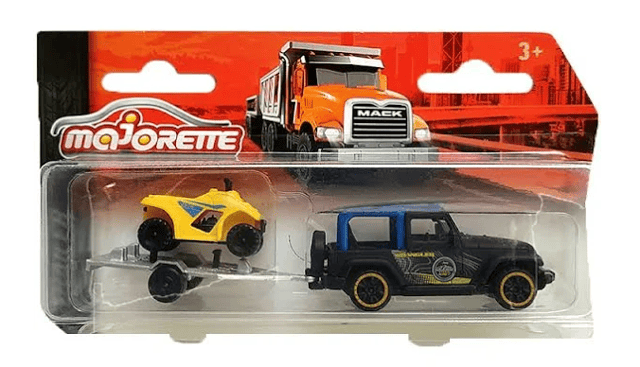 Majorette Diecast Trailer - Jeep Wrangler