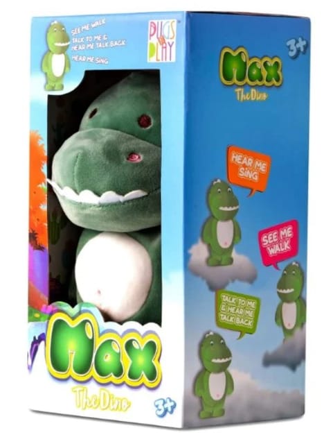 Fuzzbuzz Pugs At Play - Max The Talking Dino