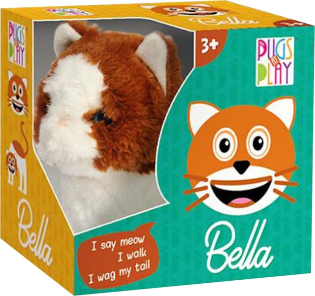 Fuzzbuzz Pugs At Play - Bella the cat