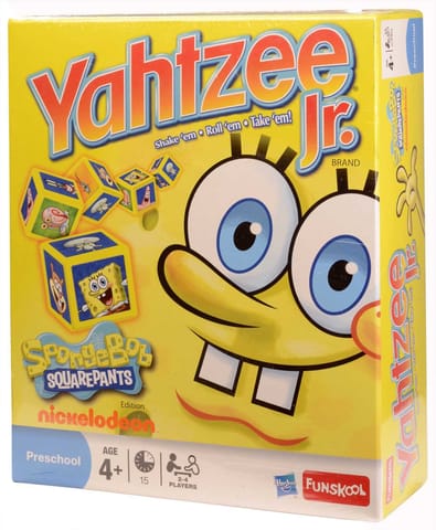 Funskool Hasbro Yahtzee Junior Sponge Bob Square Pants Board Game