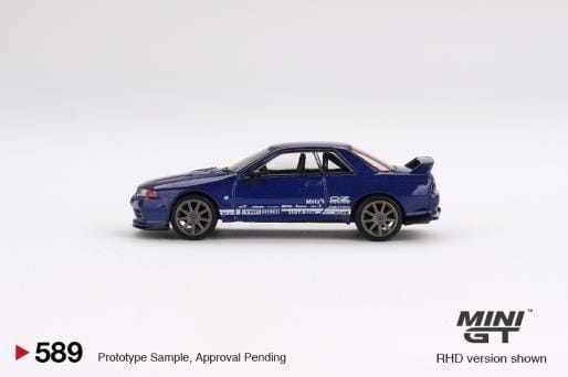 Mini GT Nissan Skyline GT-R Top Secret VR32 Metallic Blue