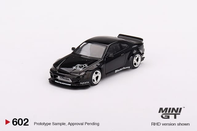 Mini GT Nissan Silvia S15 Rocket Bunny Black Pearl