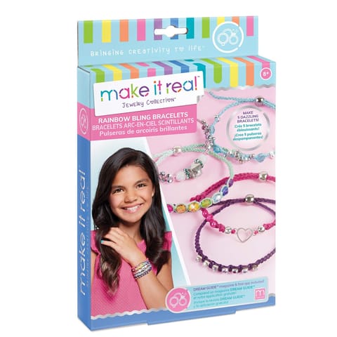 Make It Real - Rainbow Bling Bracelets