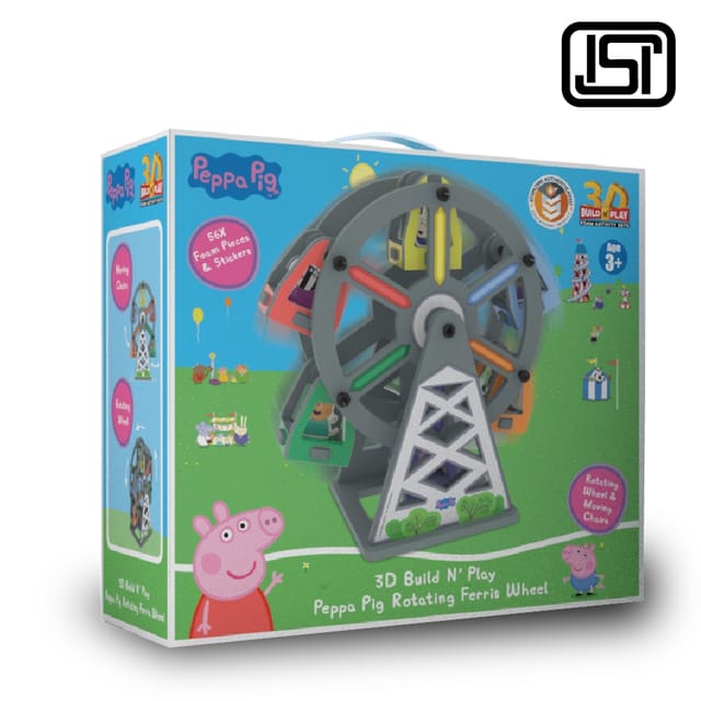 3D Build N' Play Peppa Pig Rotating Ferris Wheel