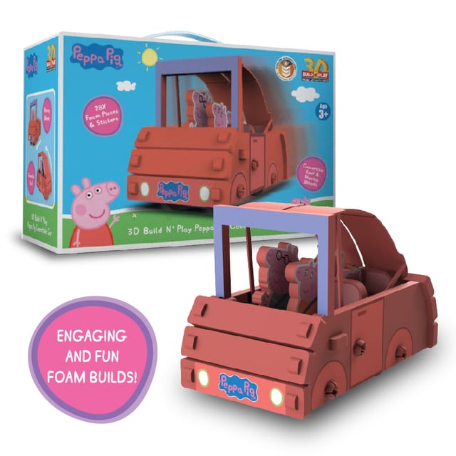 3D Build N' Play Peppa Pig Convertible Car