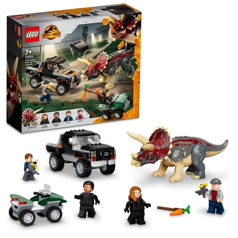 Lego Triceratops Pickup Truck Ambush 76950