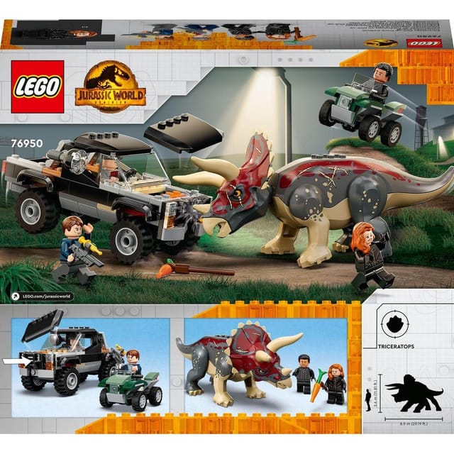 Lego Triceratops Pickup Truck Ambush 76950
