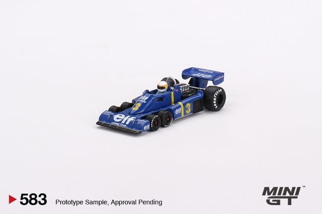 Mini GT Tyrrell P34 3 Jody Scheckter 1976 Swedish GP Winner