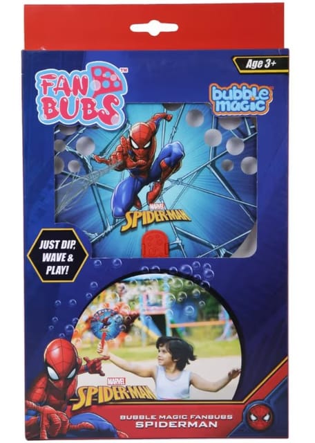 Bubble Magic Fan Bubs Marvel Spiderman