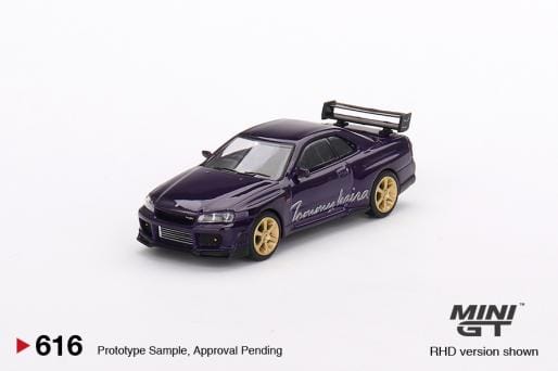 Mini GT Nissan Skyline GTR R34 Tommykaira RZ Midnight Pur