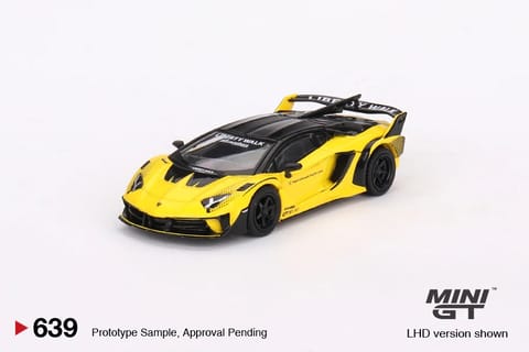 Mini GT Lamborghini LB-Silhouette Works Aventador GT Evo Yellow