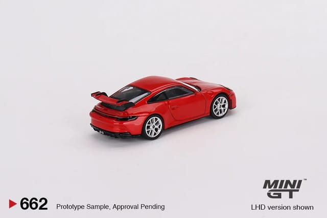 MINI GT 1:64 Porsche 911 Carrera S Guard Red Diecast Model