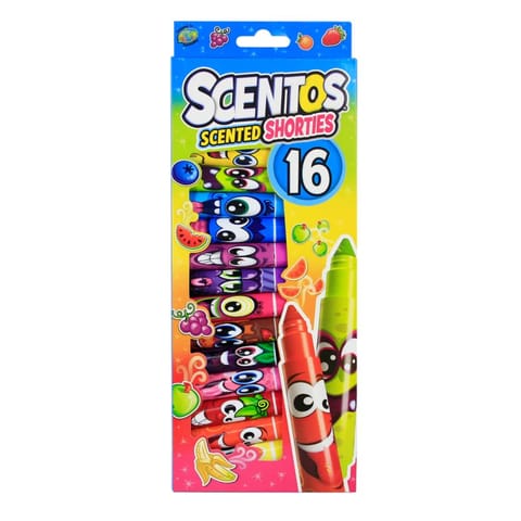 Scentos Scented Shorties Pens 16 Count Set