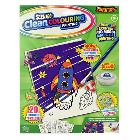 Scentos Clean Colouring Painting - Adventure Vehicles