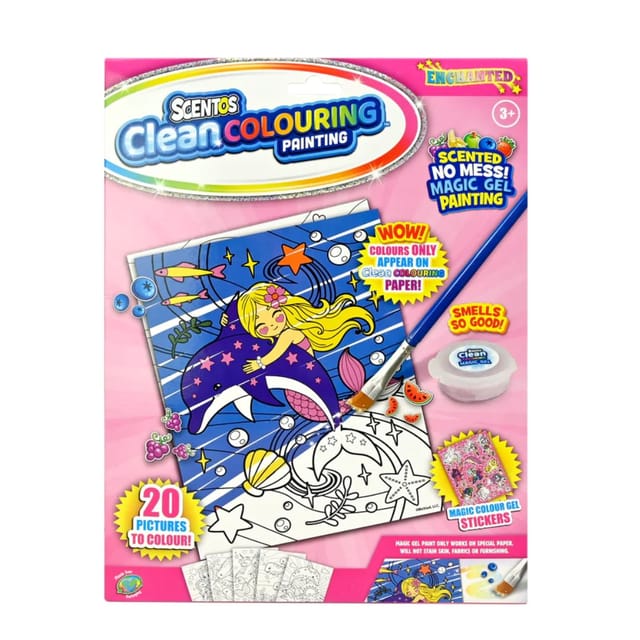 Scentos Clean Colouring Painting - Enchanted Mermaids