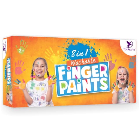 Toykraft 8 in 1 Washable Finger Paints