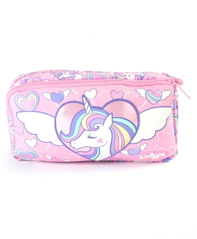 Smiggle Fly Hi Pencil Pouch Unicorn - Pink