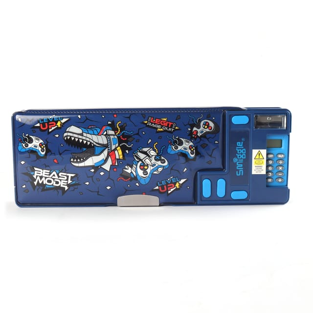 Smiggle Beast Mode Pop Out Pencil Case - Blue