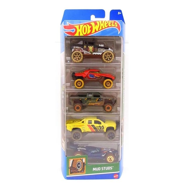 Hot Wheels 5 Car Pack - Mud Studs