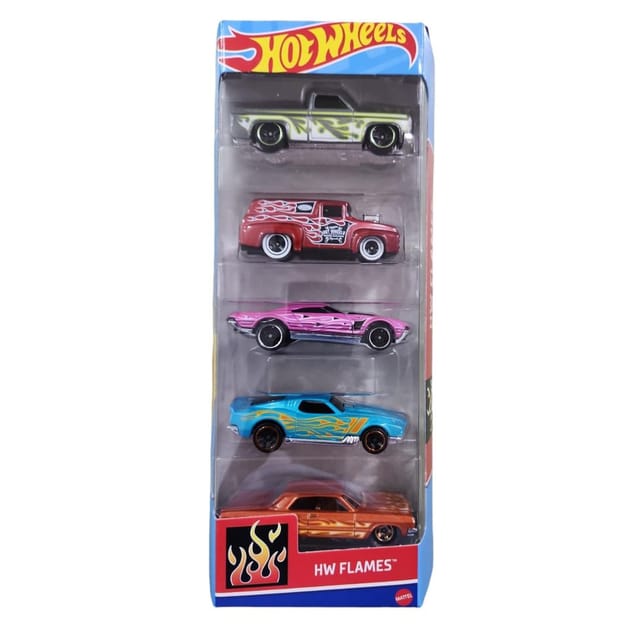 Hot Wheels 5 Car Pack - HW Flames