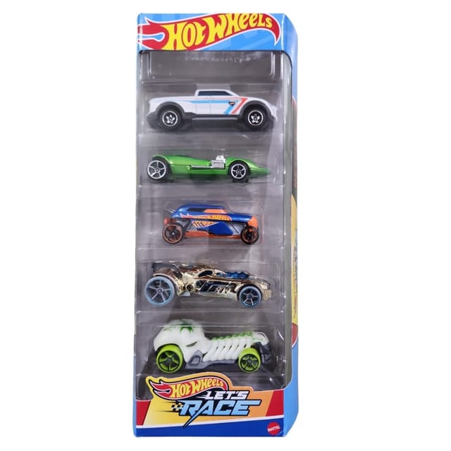 Hot Wheels 5 Car Pack - Let's Race